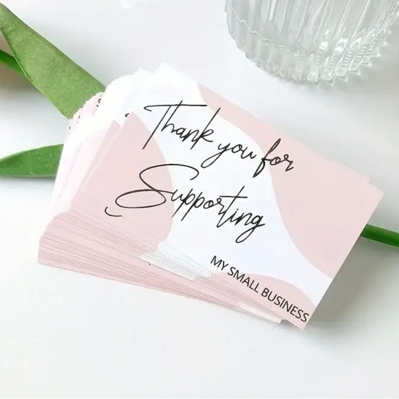 50 Thank you cards for resellers or your small business. Business card size - Picture 4 of 13